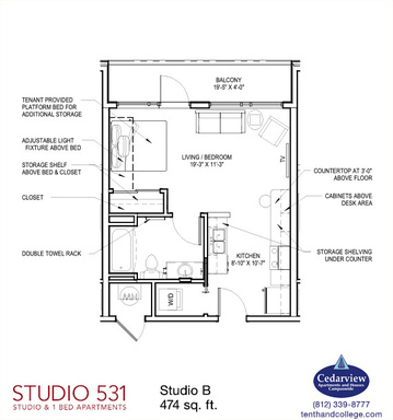 Studio 531 - Studio B with Balcony – photo 1