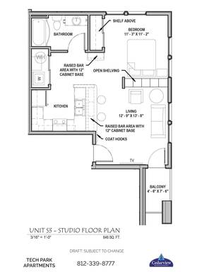 Tech Park Apts - S3 - Studio – photo 1