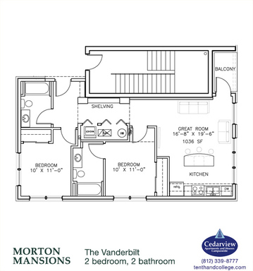 Morton Mansions - Vanderbilt - 2 Bed, 2 Bath with Balcony on Top Floor – photo 1