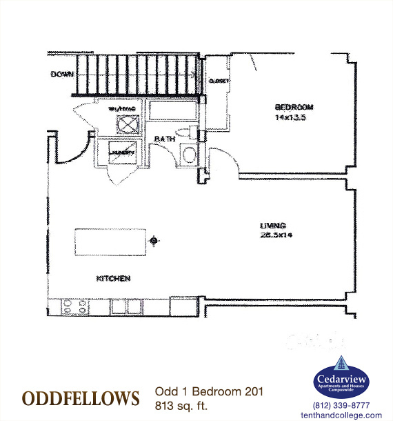 106 E. Kirkwood Avenue, Apt. #201, Bloomington, IN 47408