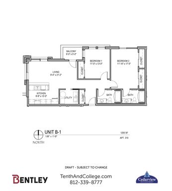 Large 2 Bed, 2 Bath Corner Unit with Balcony – photo 1