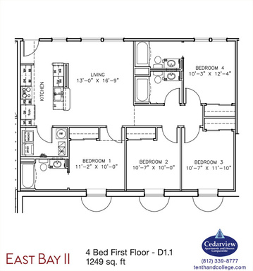 EBII - D1.1 - 4 Bed, 3 Bath – photo 1