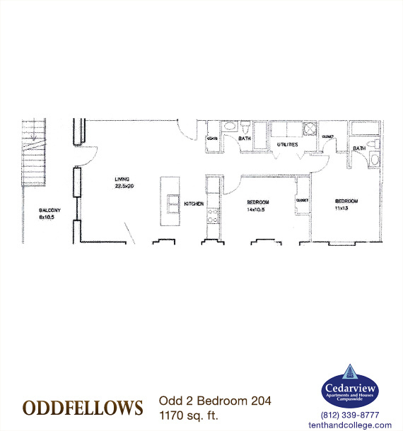 Bloomington Apartment: 106 E. Kirkwood Ave.