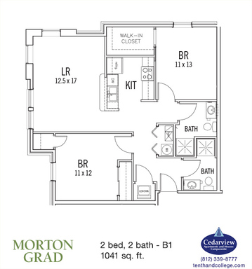 Morton Grad - B1 - 2 Bed, 2 Bath – photo 1