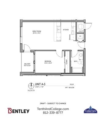 1 Bed with Large Living Room and Private Balcony – photo 1