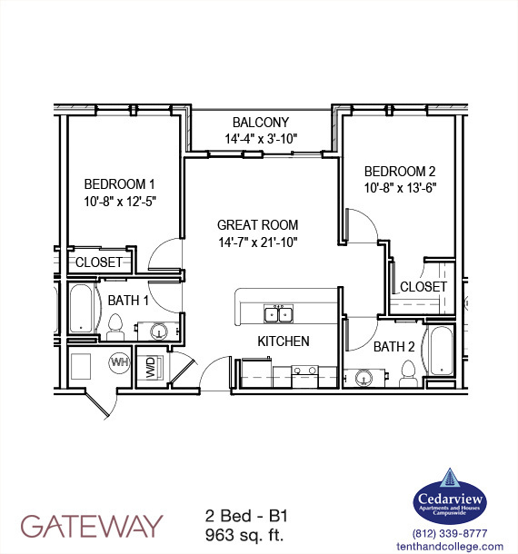 Bloomington Apartment: 1280 N. College Ave