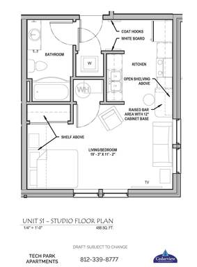 Tech Park Apts - S1 - Studio – photo 1