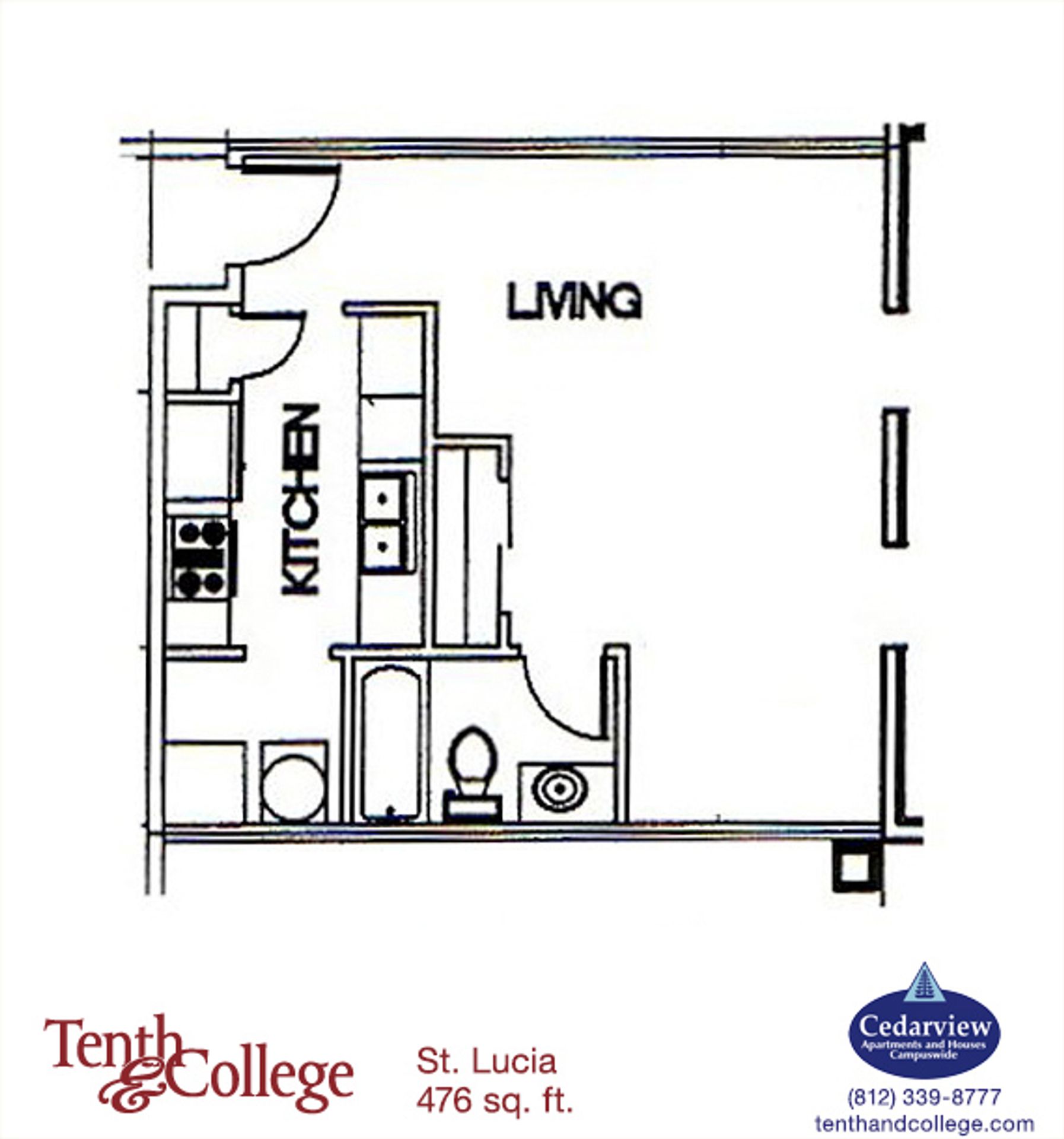 Bloomington Apartment: 601 N. College Ave.