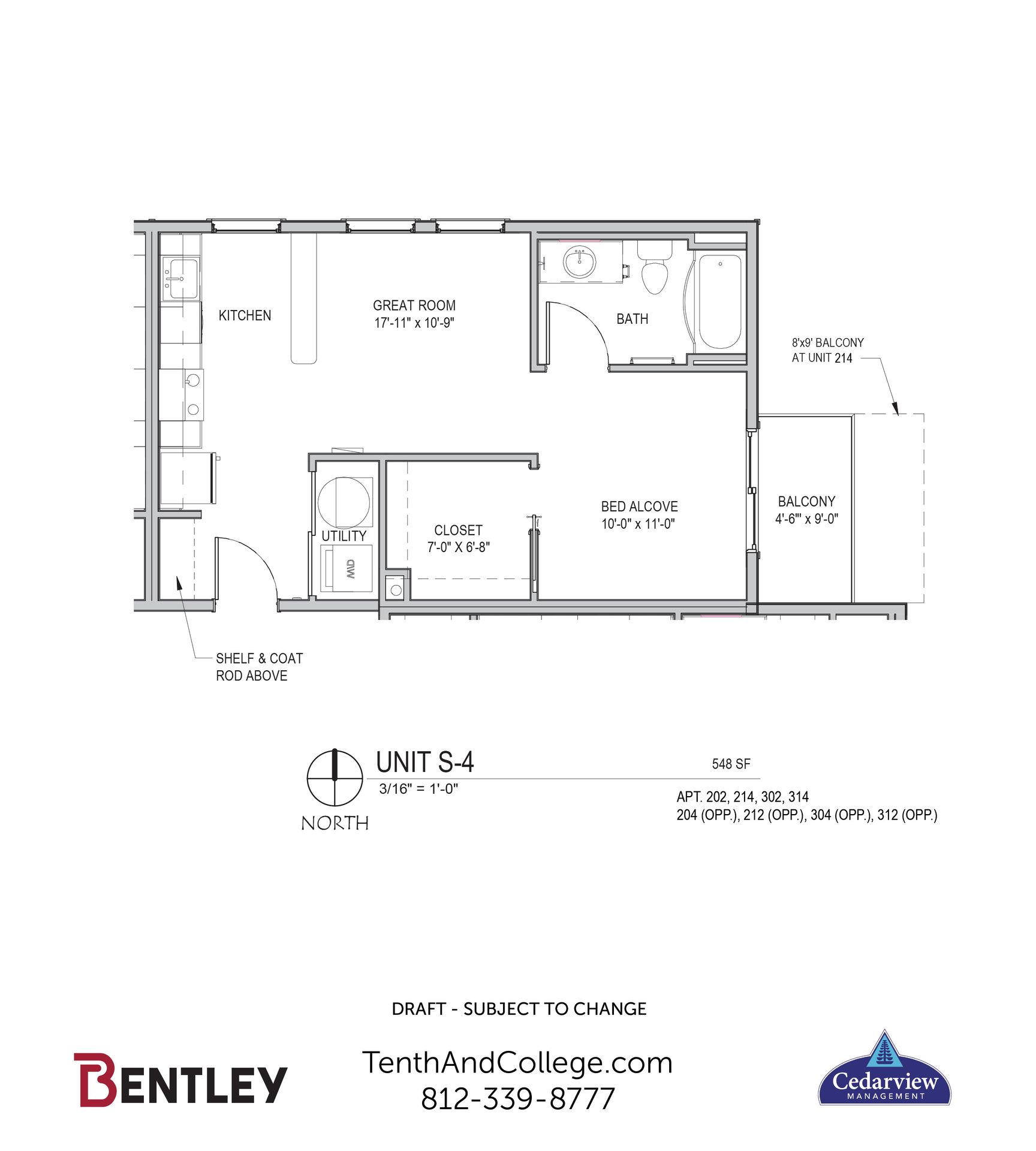 Bloomington Apartment: 650 N. College Avenue