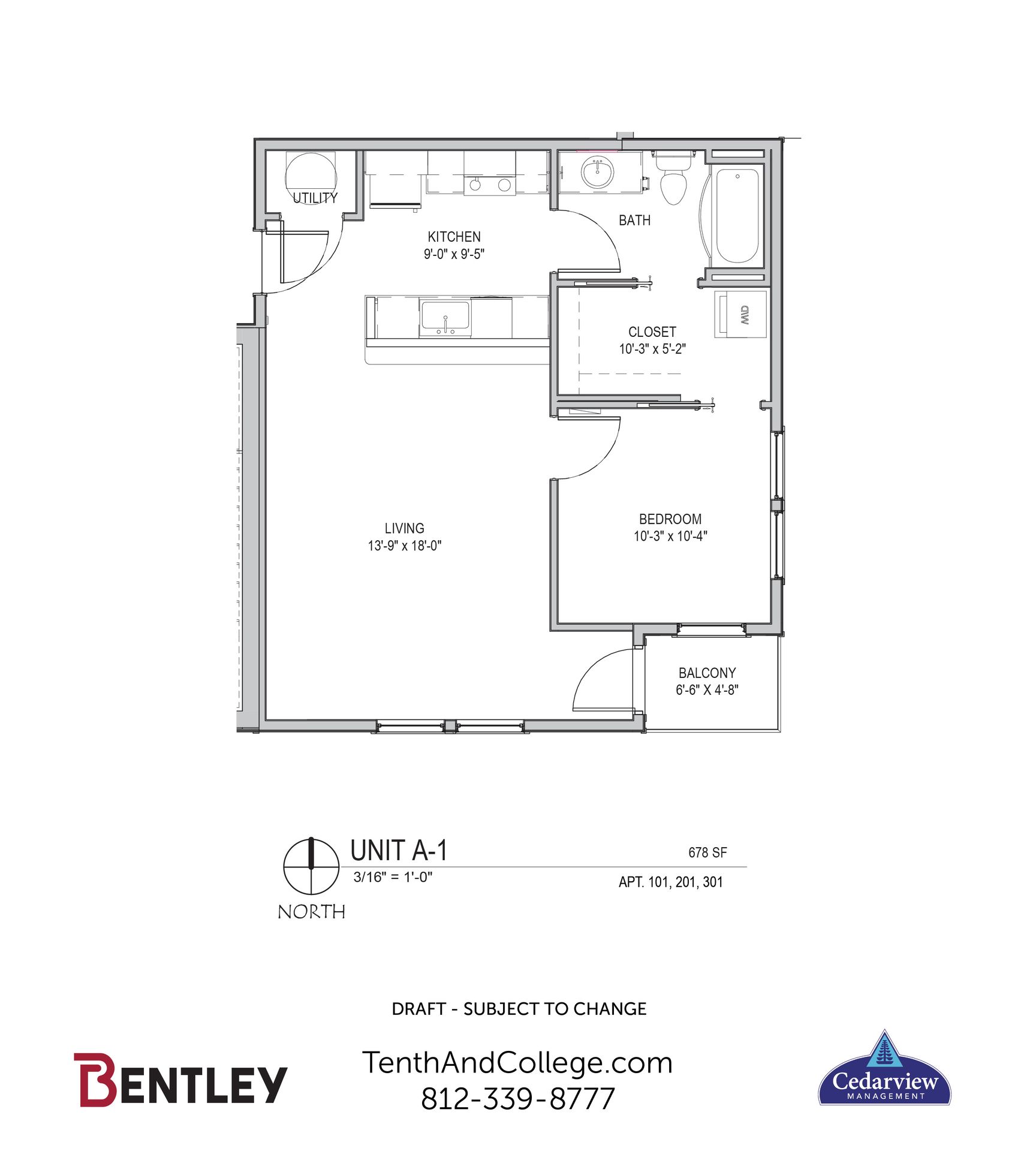 Bloomington Apartment: 650 N. College Avenue