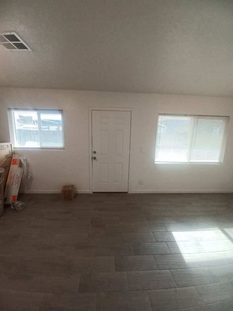 Unfurnished apartment interior — apartment 1 at Madison Apartments.