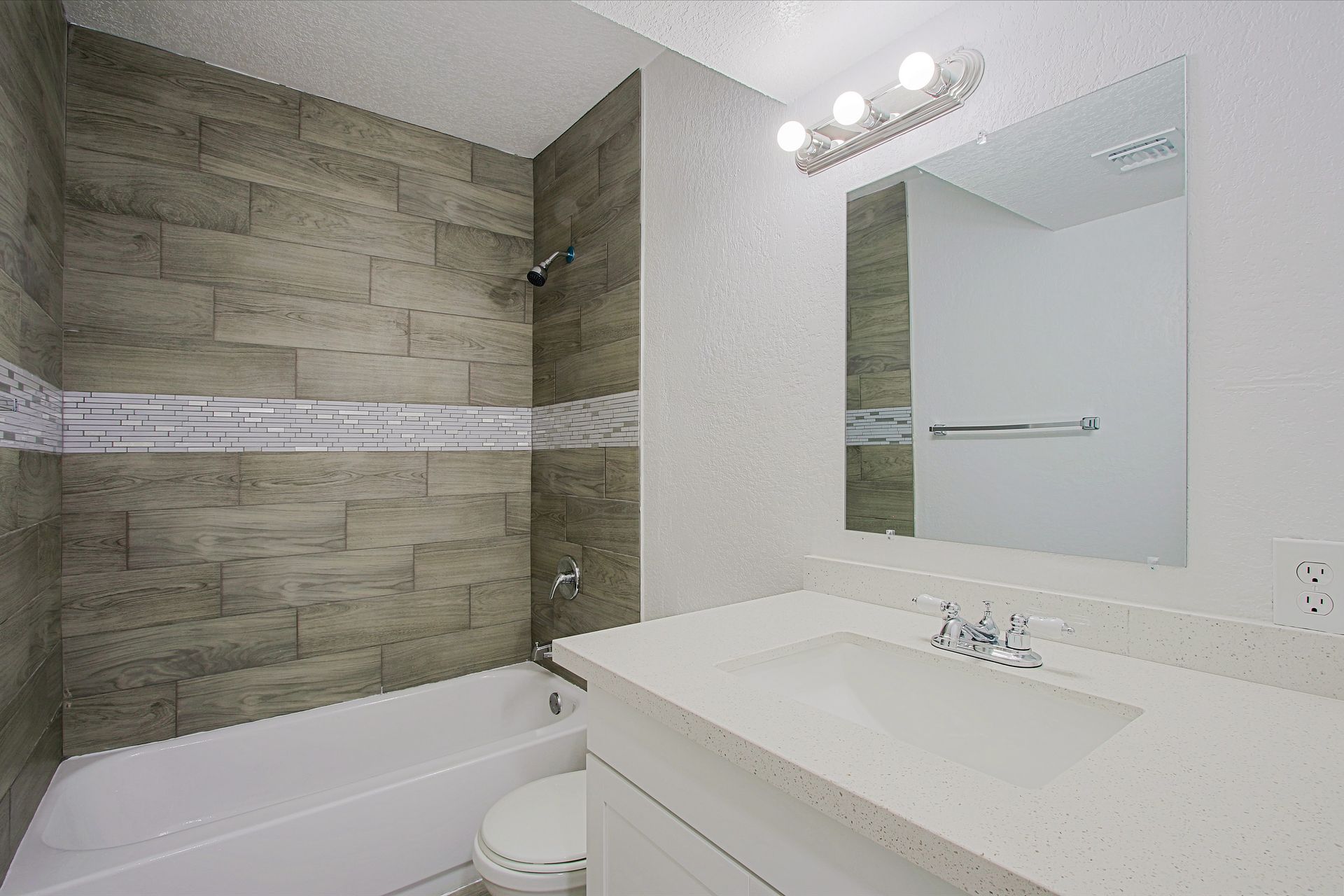 Apartment bathroom — representative home at Urbana at Arcadia.