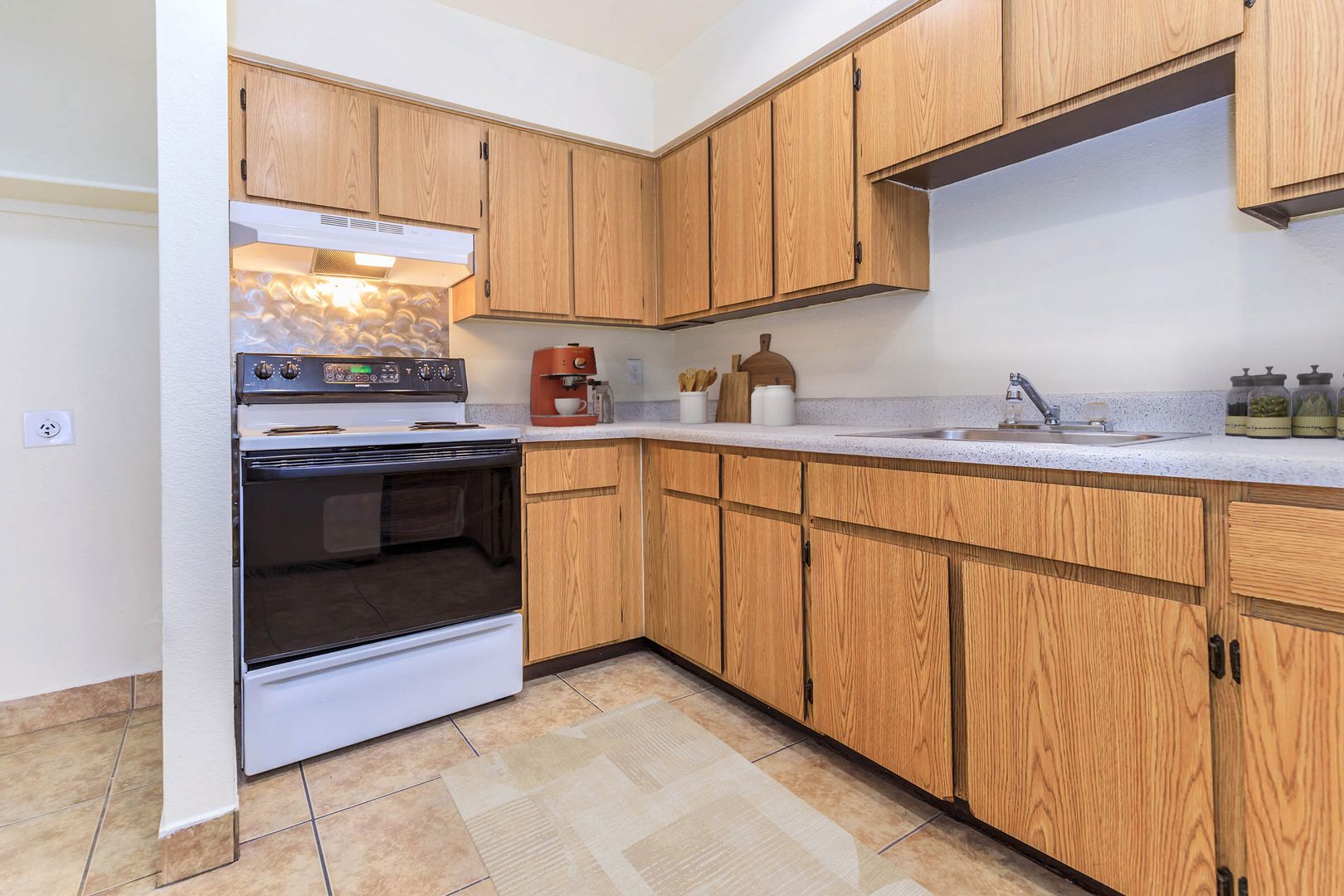 Apartment kitchen — representative home at Lynnwood Apartments.