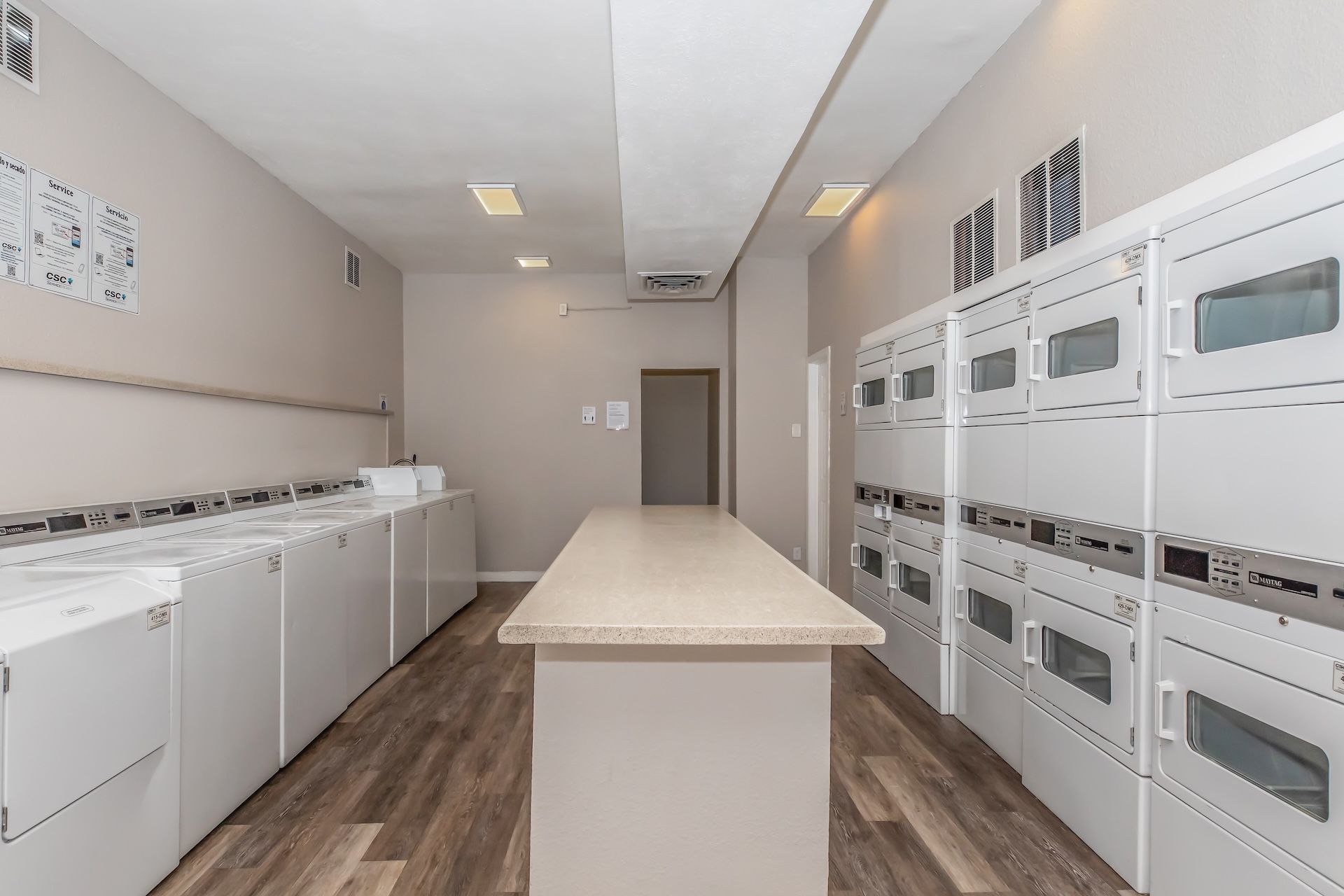 Laundry room at Aqua