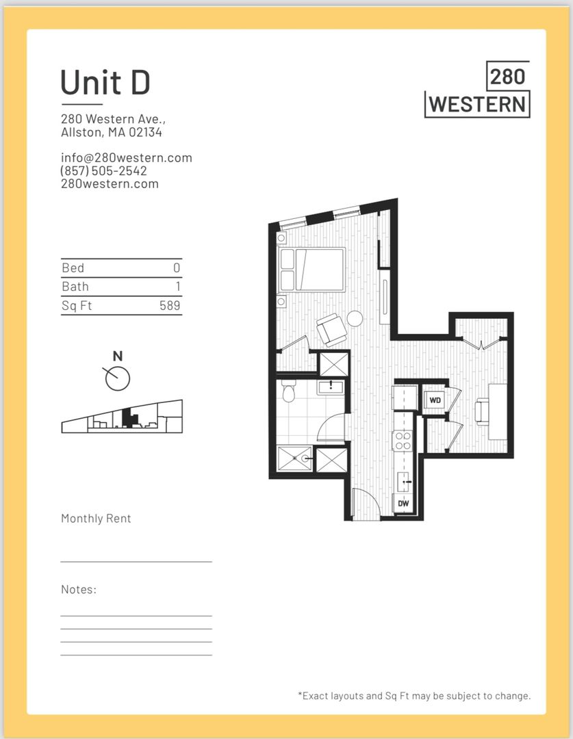 Allston Apartment: 280 Western Ave