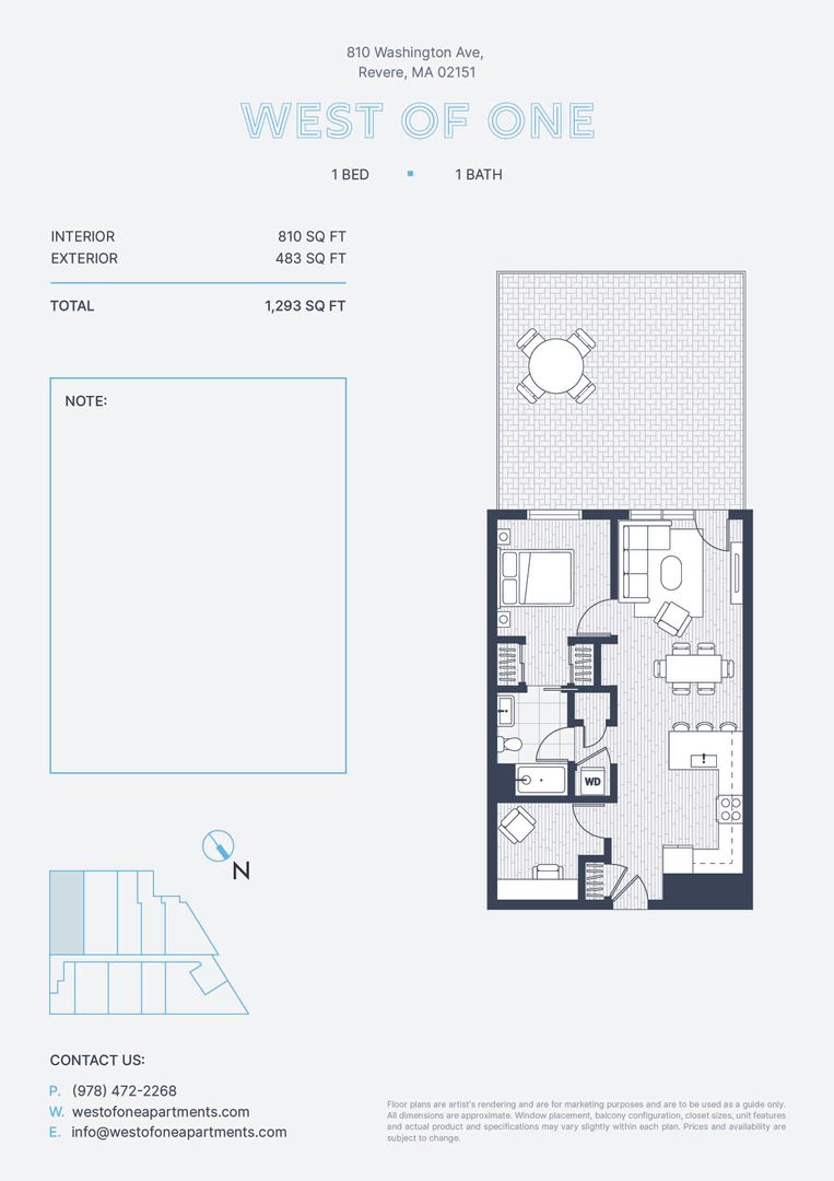 Revere Apartment: 810 Washington Ave