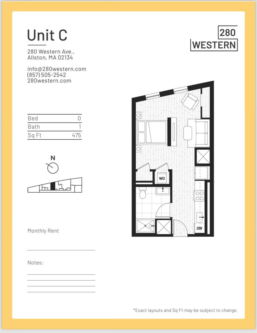 Allston Apartment: 280 Western Ave