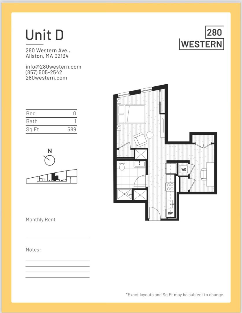 Allston Apartment: 280 Western Ave