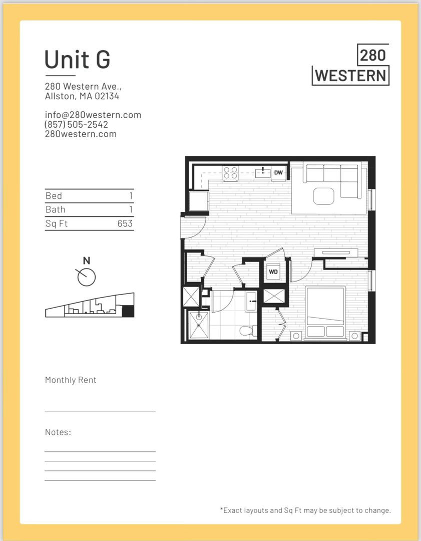 Allston Apartment: 280 Western Ave