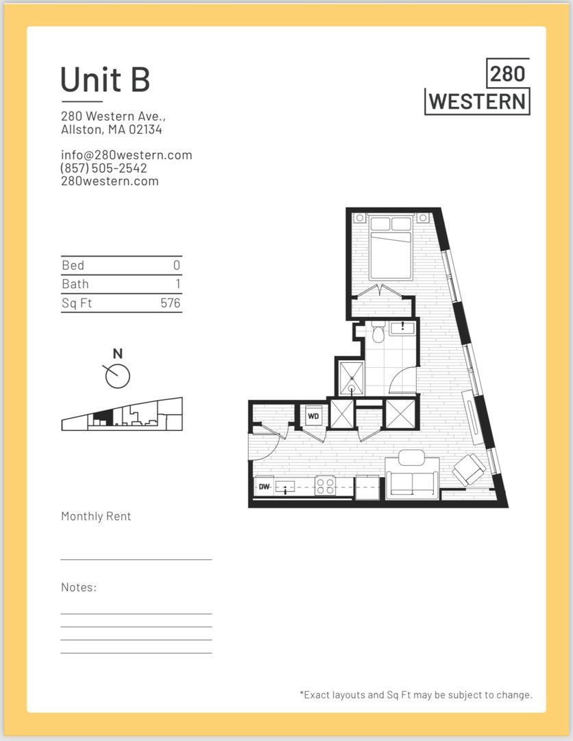 Allston Apartment: 280 Western Ave