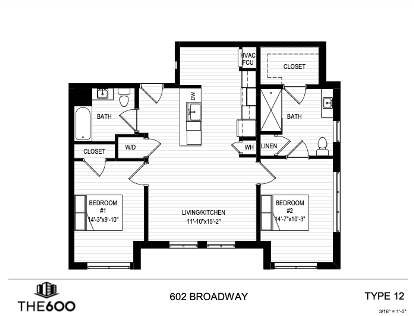 Everett Apartment: 600 Broadway