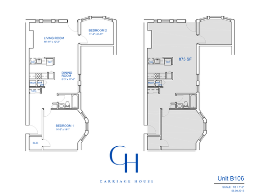 Newly Renovated 2Bed/ 1Bath at Carriage House! – photo 1