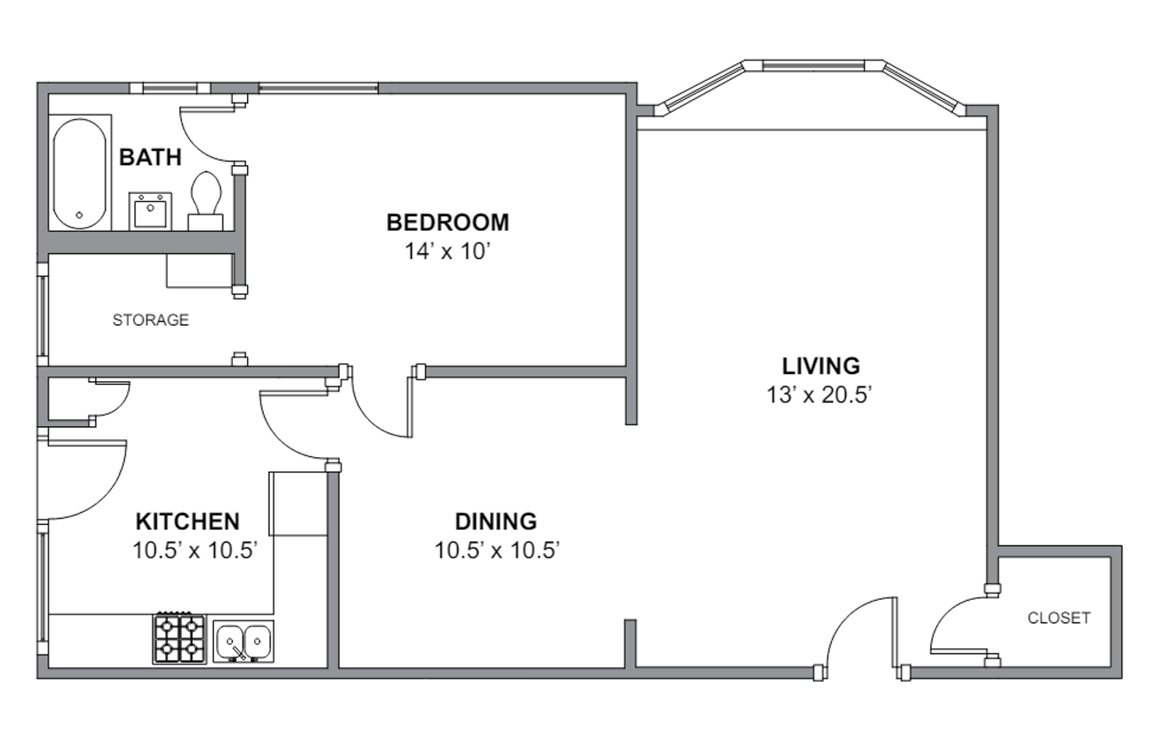 CHICAGO Apartment: 439 W.Melrose St.