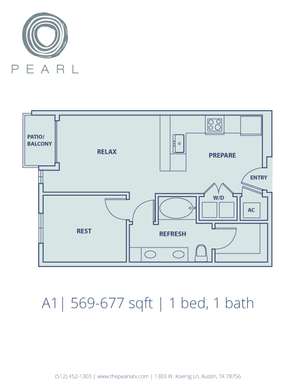 A1.1 | 1 Bedroom • 1 Bathroom – photo 1