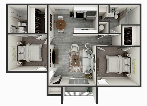 Spacious 2 Bedroom Available at Union Point Apartments with Washer Dryer in Unit! – photo 1