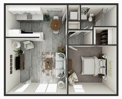 Spacious 1 Bedroom Renovated with Washer Dryer in Unit Available at Crossings at Minshall! – photo 1
