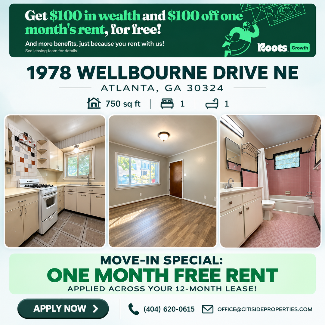 Atlanta Apartment: 1978 Wellbourne Drive NE