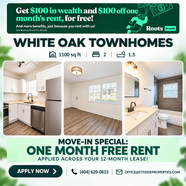 2 Bedroom Rental – 2721 White Oak Drive - B8, Decatur, GA 30032