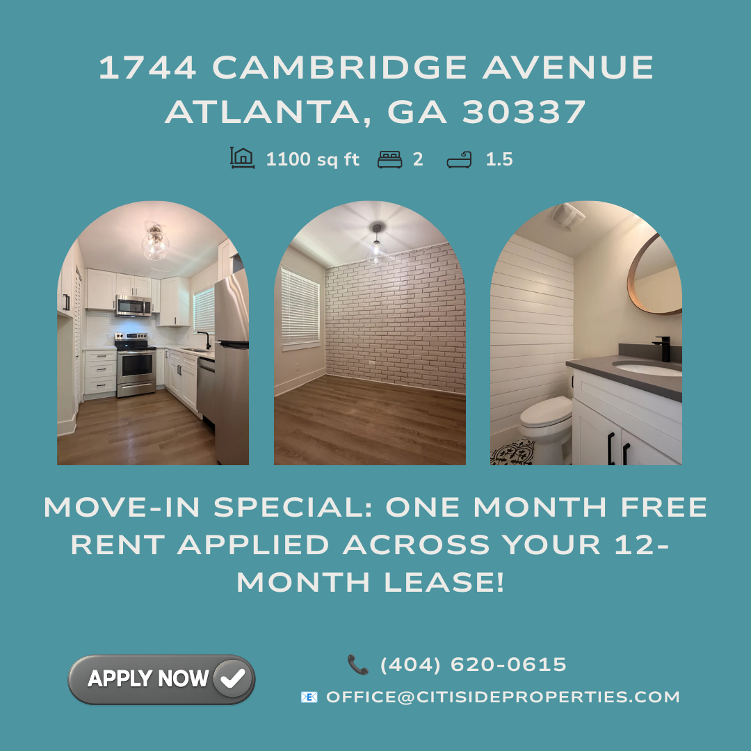 Atlanta Apartment: 1744 Cambridge Avenue