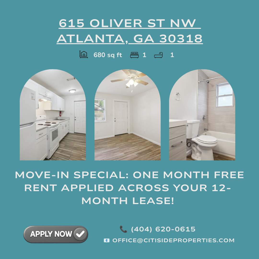 Atlanta Apartment: 615 Oliver St NW