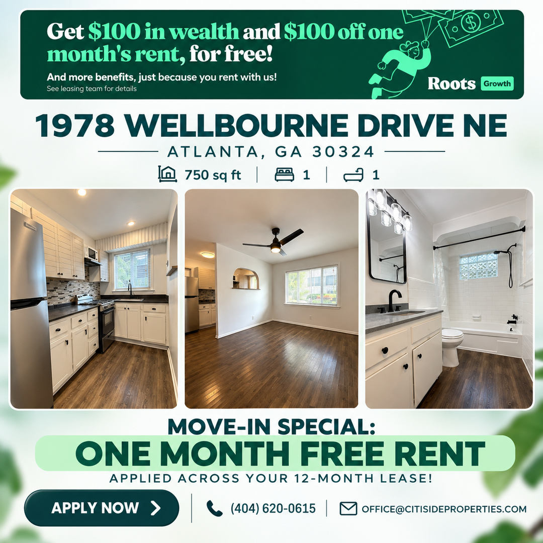 Atlanta Apartment: 1978 Wellbourne Drive NE