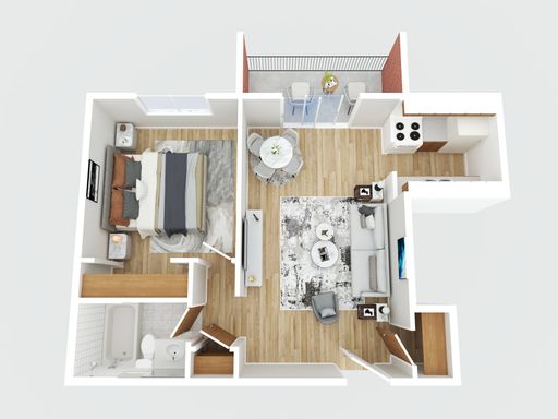Spacious 1 Bed With Balcony, Great Neighborhood – photo 1