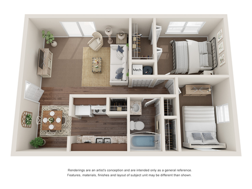 2 Bedroom 1 Bathroom Available Now – photo 1