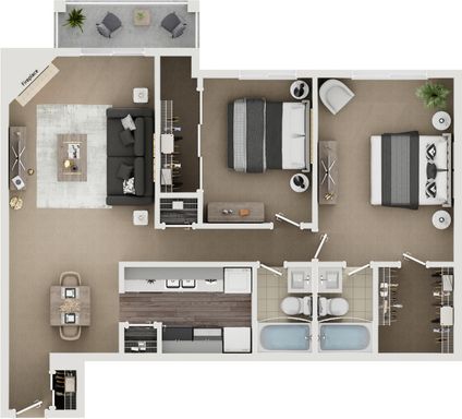 2 Bedroom Standard- Available Now! – photo 1
