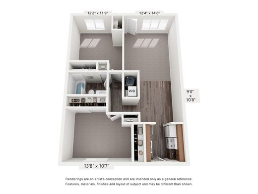 2 Bedroom 1 Bathroom Available Now – photo 1