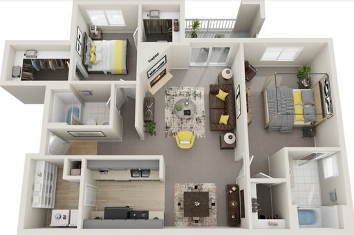2/2 R Rear- 2 BR Available!
