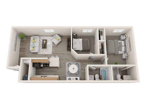 2 Bedroom 2 Bathroom Available Now