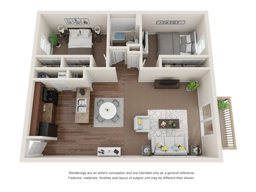 2 Bedroom 1 Bathroom Available Now – photo 1