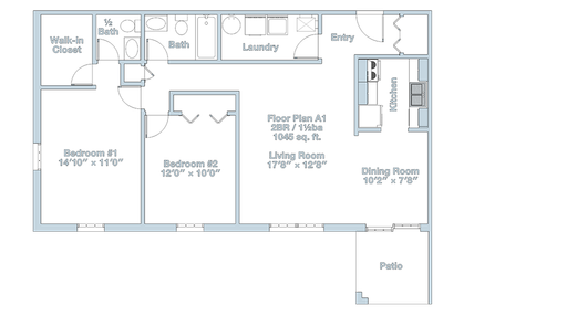 2 Bedroom 1.5 Bathroom Available Now – photo 1
