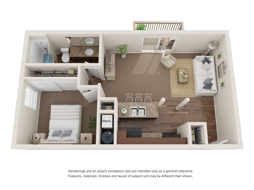1 Bedroom 1 Bathroom Available Now – photo 1