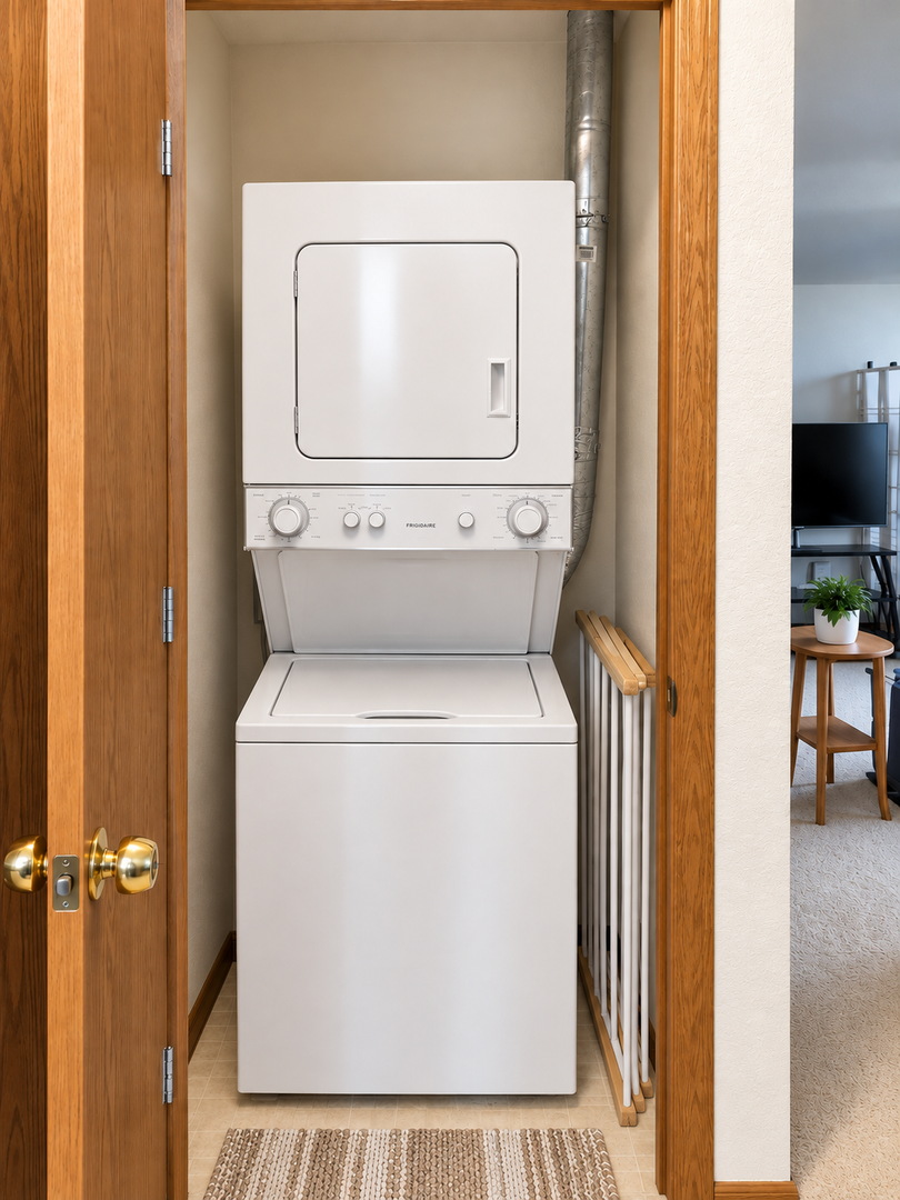 Laundry room at Parkside Village Apartment Homes in Mayville,