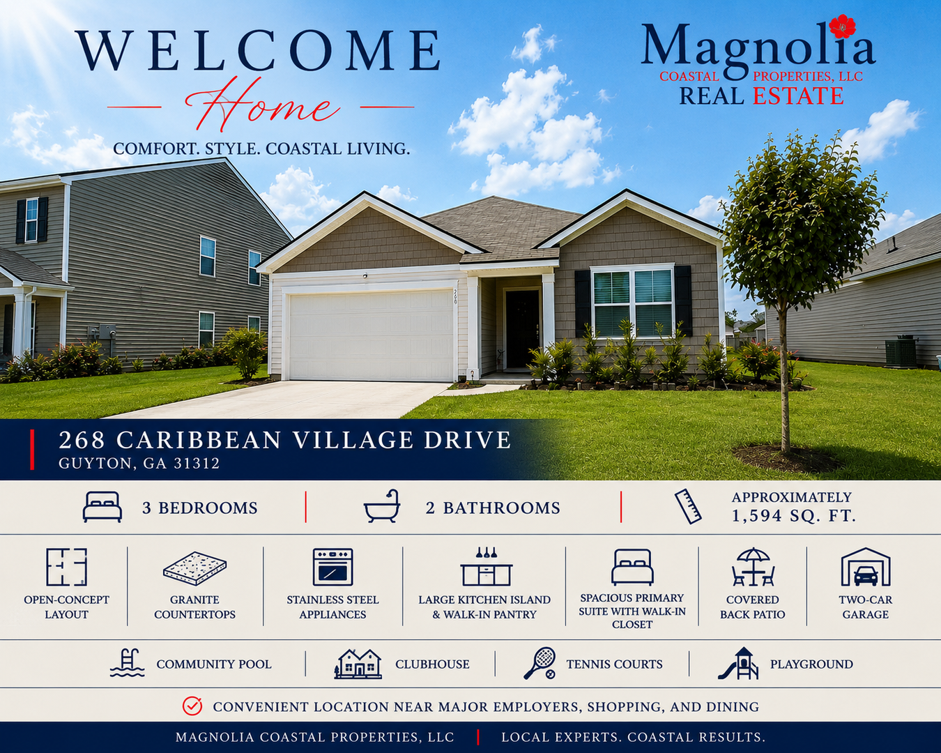 Guyton House: 268 Caribbean Village Drive