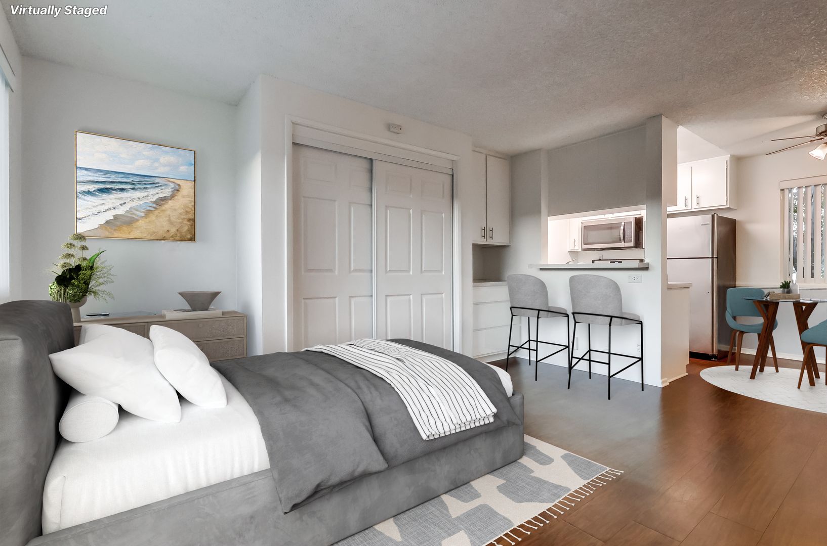 3D floor plan a Studio , 1 bath apartment