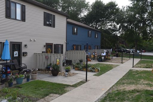One dog permitted in the townhomes.