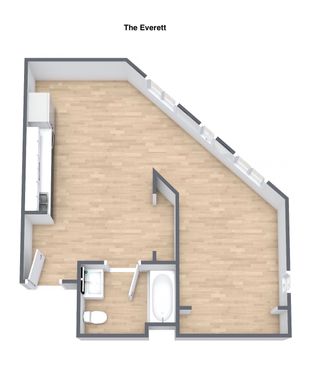 Everett One Bedroom: $1560 WIFI Included in rent price. – photo 1