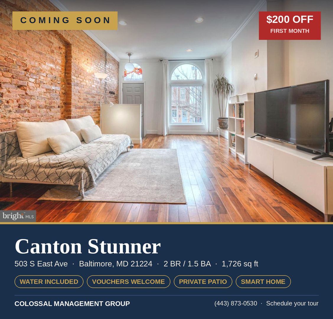 Baltimore Townhome: 503 S East Ave